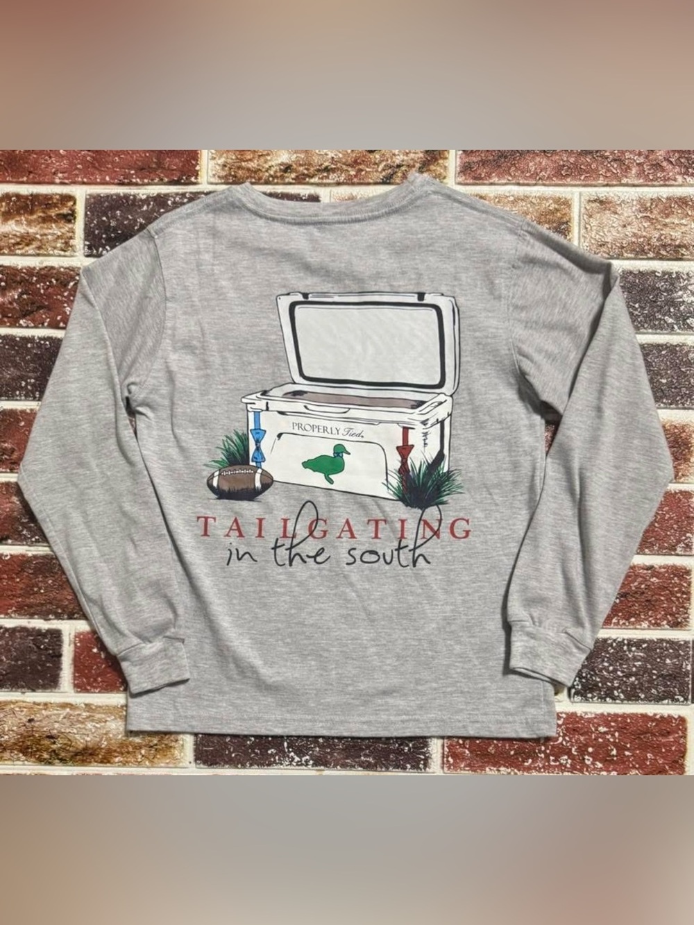 Properly Tied long sleeve T-shirt boys size 7 play read